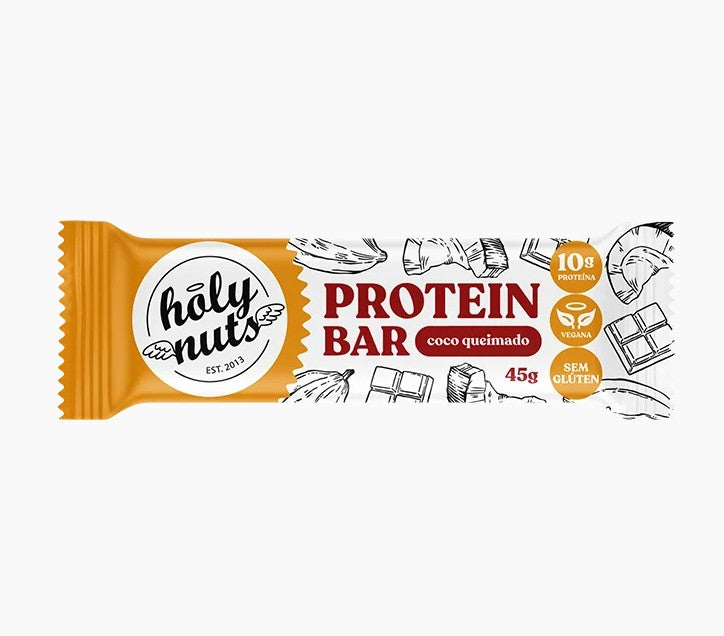 BARRA DE PROTEINA VEGANA - COCO QUEIMADO 45g