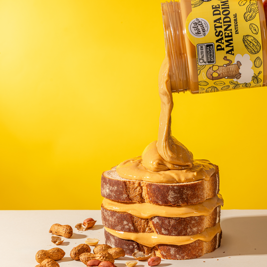 PASTA DE AMENDOIM INTEGRAL HOLY - 4 UNIDADES DE 450g
