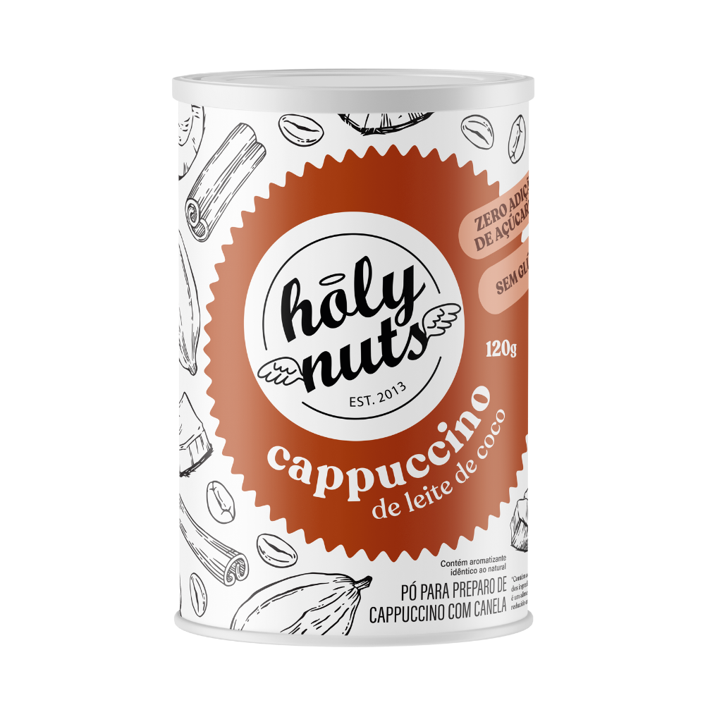 CAPPUCCINO DE LEITE DE COCO HOLY NUTS - 120G