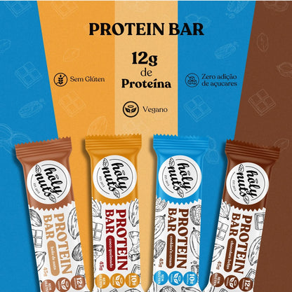 CX MISTA BARRINHA VEGANA + CX PAÇOQUINHA COM WHEY C/ CHOCOLATE BRANCO