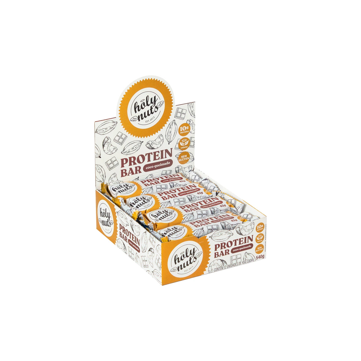 DISPLAY BARRA DE PROTEINA VEGANA - COCO QUEIMADO