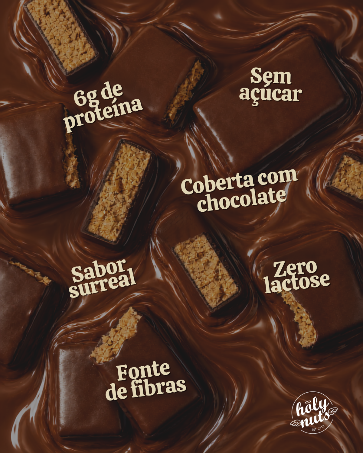 CX PAÇOCA COM WHEY COBERTA COM CHOCOLATE