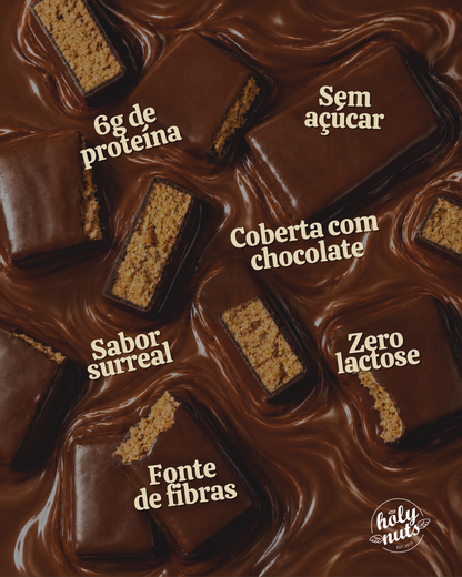 PAÇOCA COM WHEY COBERTA COM CHOCOLATE - 25g