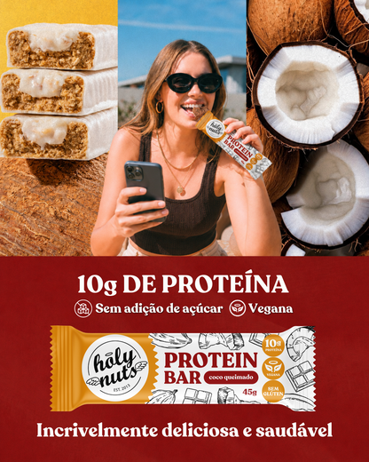 DISPLAY BARRA DE PROTEINA VEGANA - COCO QUEIMADO