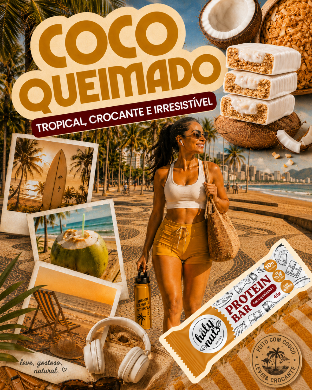 DISPLAY BARRA DE PROTEINA VEGANA - COCO QUEIMADO