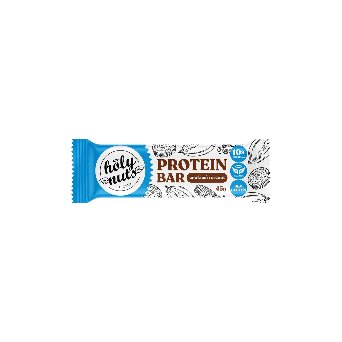 BARRA DE PROTEINA VEGANA - COOKIES'N'CREAM 45g