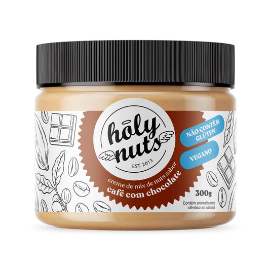 CREME DE MIX DE NUTS SABOR CAFÉ COM CHOCOLATE