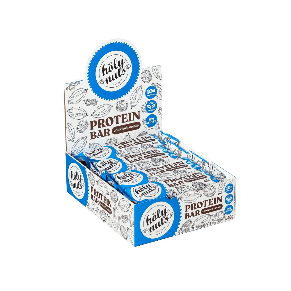 DISPLAY BARRA DE PROTEINA VEGANA - COOKIES'N'CREAM