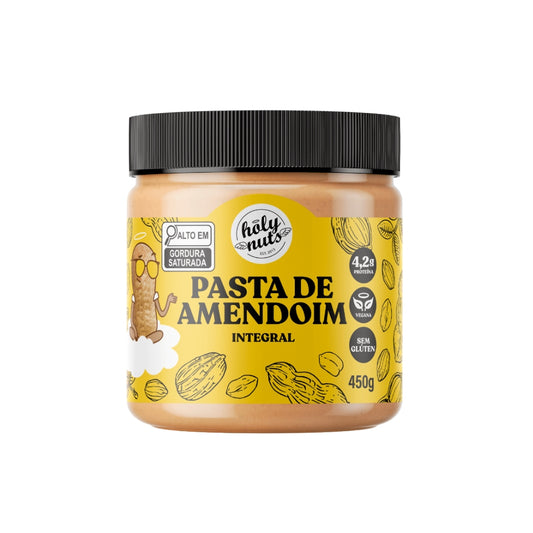 PASTA DE AMENDOIM INTEGRAL HOLY - 450g