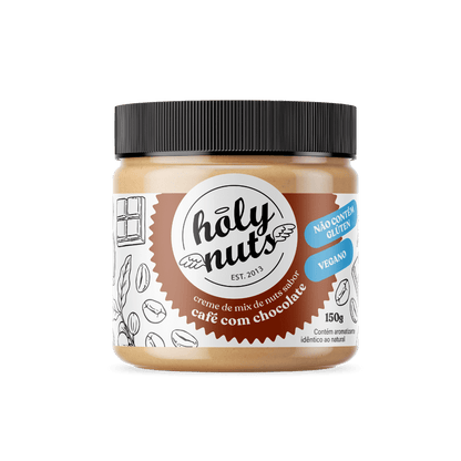CREME DE MIX DE NUTS SABOR CAFÉ COM CHOCOLATE